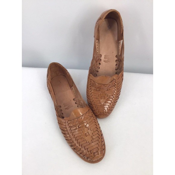 Hecho En Mexico woman shoes size 7 brown leather - Picture 3 of 15